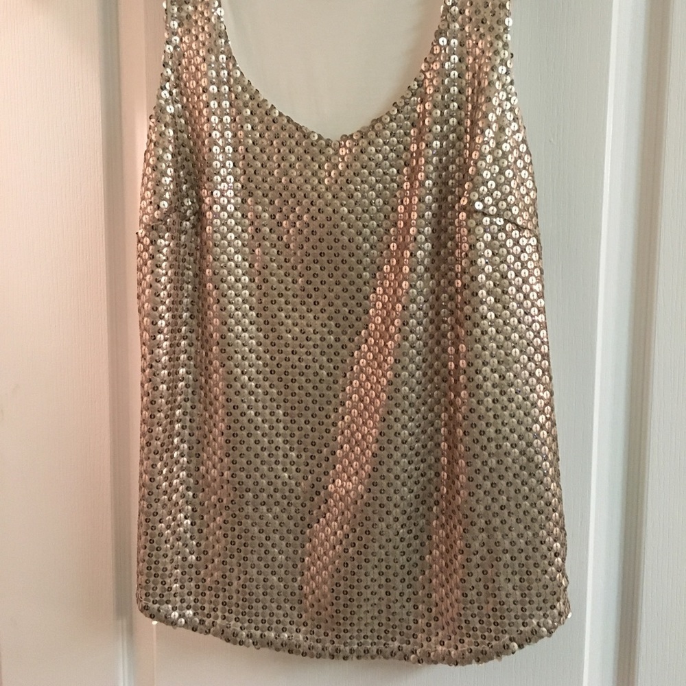 Sequin tank top